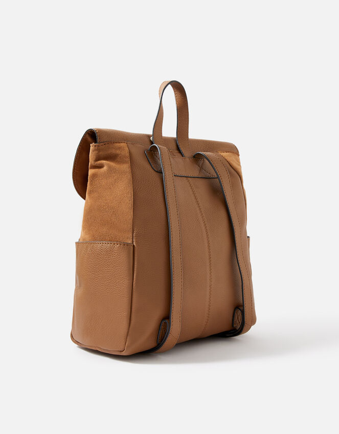 Melody Leather Backpack, Tan (TAN), large