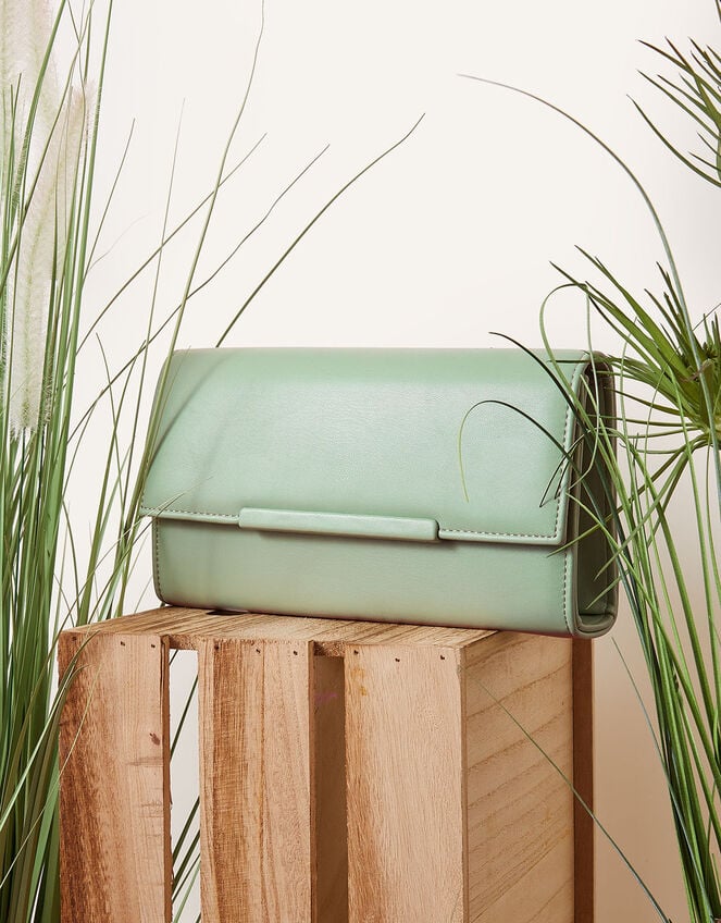 Clean Bar Clutch Bag, Green (GREEN), large