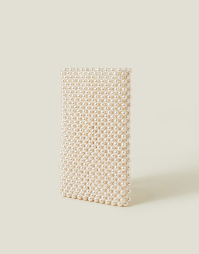 Bridal Pearl Phone Bag, , large