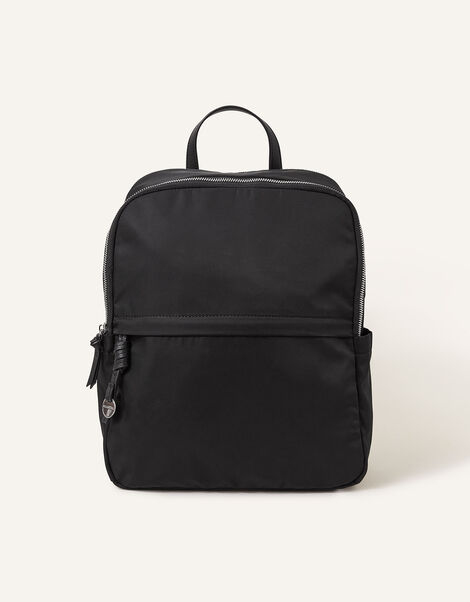Plain Nylon Rucksack, , large