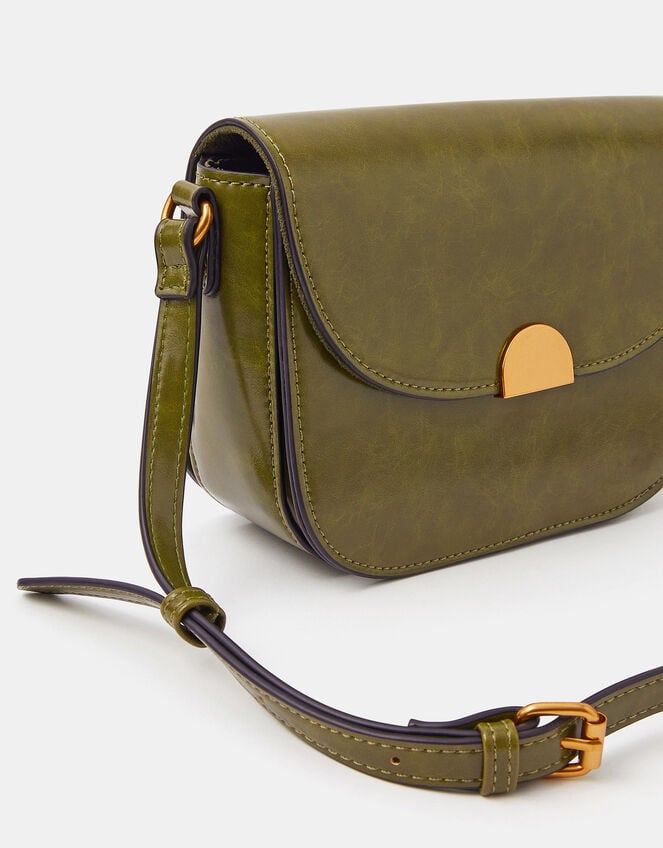 Boxy Crossbody Bag, Green (OLIVE), large