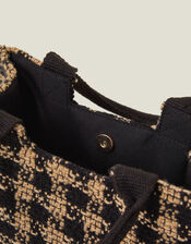 Small Houndstooth Cross-Body Bag, , large