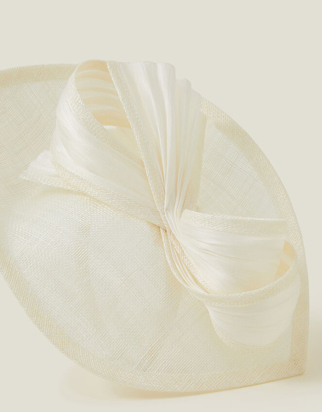 Teardrop Bow Fascinator, Ivory (IVORY), large