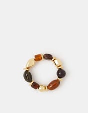 Chunky Organic Resin Beaded Bracelet, , large