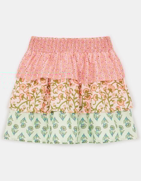 Girls Floral Rara Skirt, Pink (PINK), large