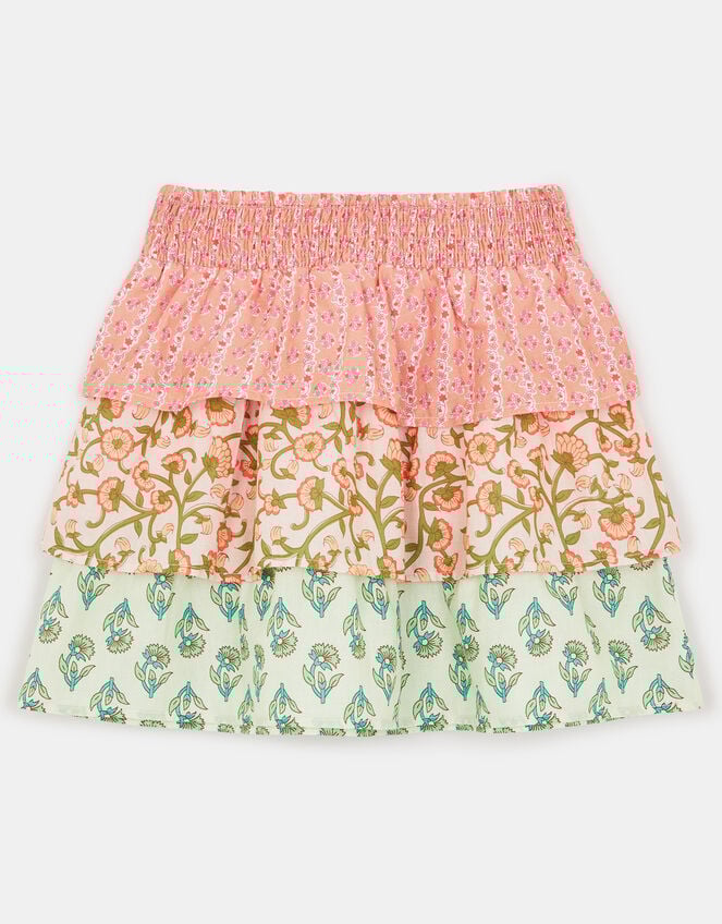 Girls Floral Rara Skirt, Pink (PINK), large