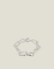 Sterling Silver-Plated Chunky Chain Bracelet, , large