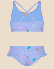 Girls Funshine Bikini Set with Recycled Polyester, Blue (BLUE), large