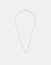 Sterling Silver Twisted Chain Necklace, , large