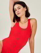 Crinkle Swimsuit, Red (RED), large