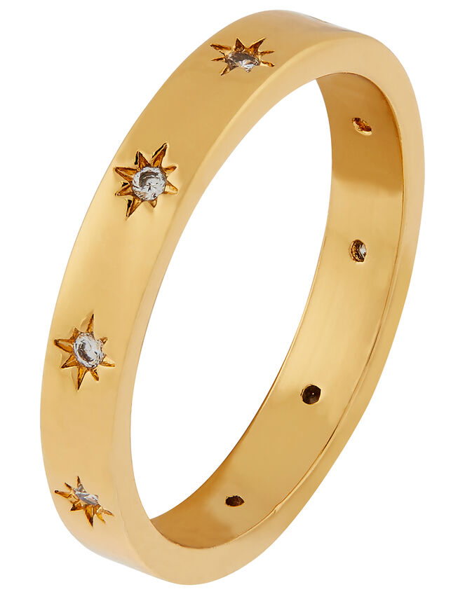 Gold-Plated Sparkle Band Ring, Gold (GOLD), large