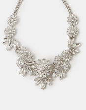 Floral Crystal Statement Necklace, , large