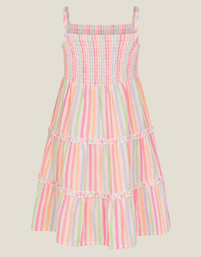 Girls Stripe Sun Dress, Multi (BRIGHTS MULTI), large