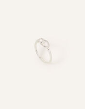Sterling Silver Twist Ring, Silver (ST SILVER), large