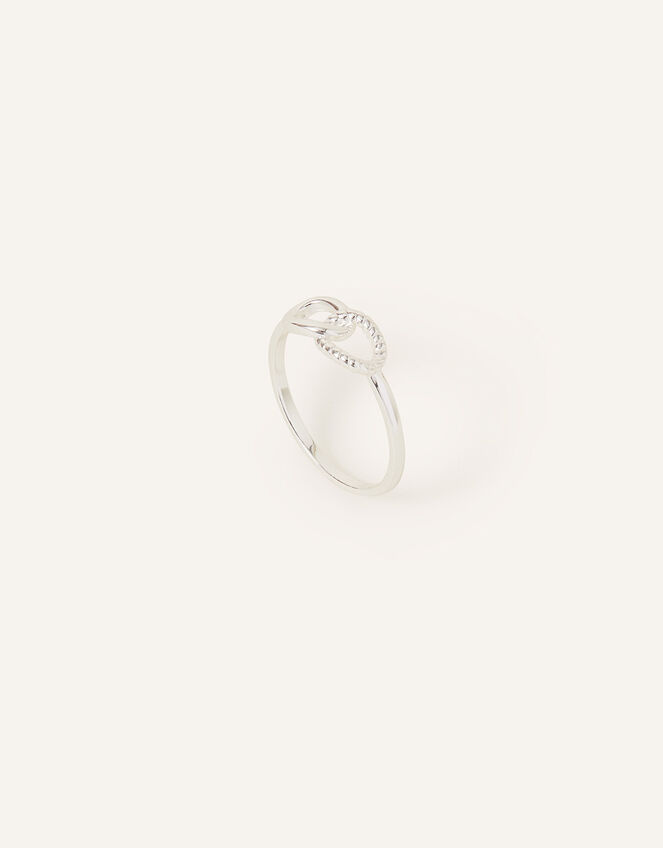 Sterling Silver Twist Ring, Silver (ST SILVER), large
