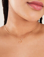 14ct Gold-Plated Arabic Initial Pendant Necklace - L (Laam), , large