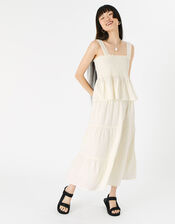 Tiered Beach Skirt, Ivory (IVORY), large