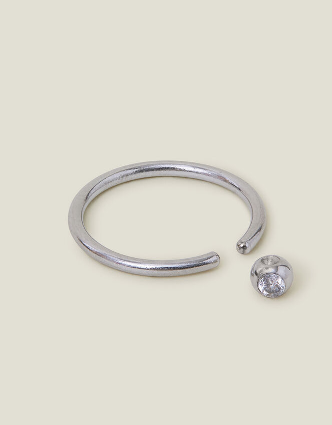 Platinum-Plated Surgical Steel Belly Ring, , large