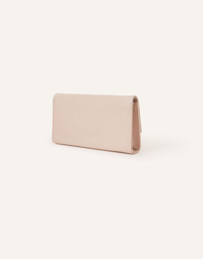 Patent Clutch Bag, Nude (NUDE), large