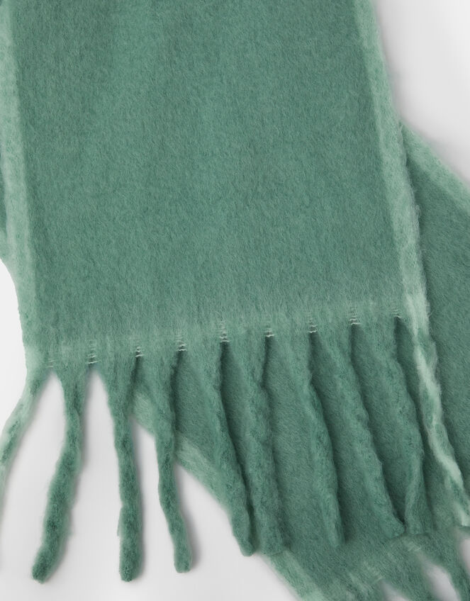 Super Soft Contrast Knitted Scarf, , large