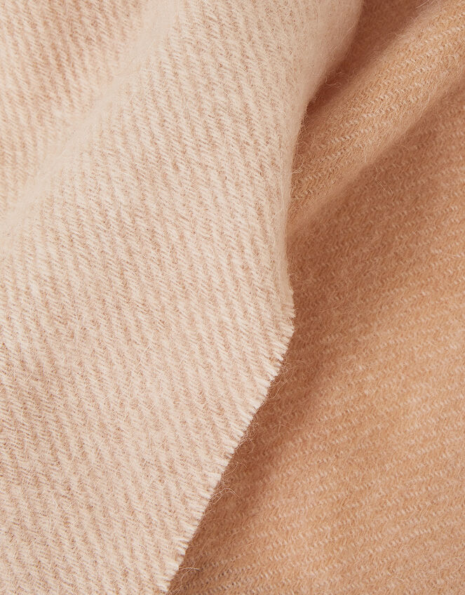 Luxury Wool Scarf, Natural (NATURAL), large