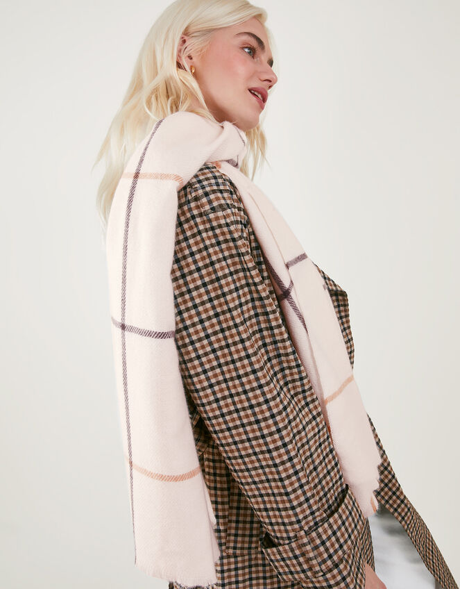 Check Blanket Scarf, , large