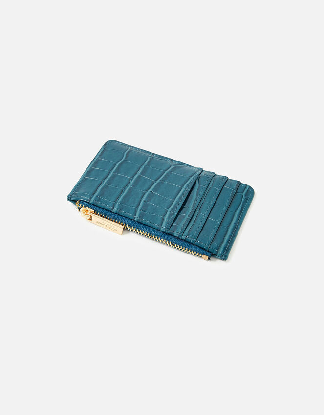 Croc Card Holder, Blue (BLUE), large