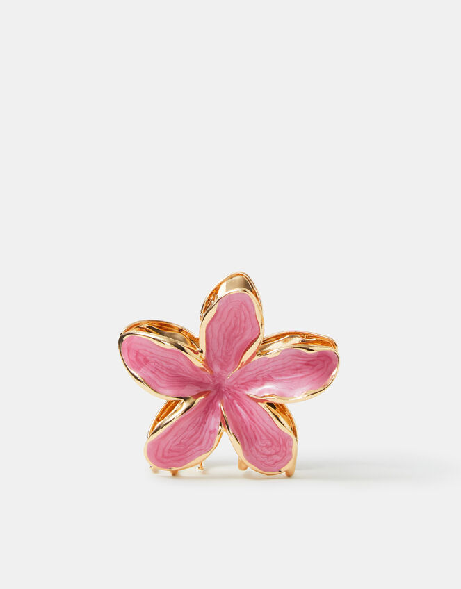 Tropical Flower Metal Claw Clip, , large