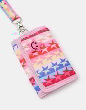 Girls Star Print Lanyard Purse, , large