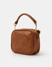 Boxy Crossbody Bag, Tan (TAN), large