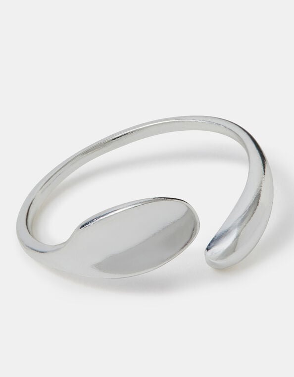 Sterling Silver Adjustable Molten Ring, , large