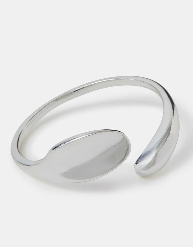 Sterling Silver Adjustable Molten Ring, , large