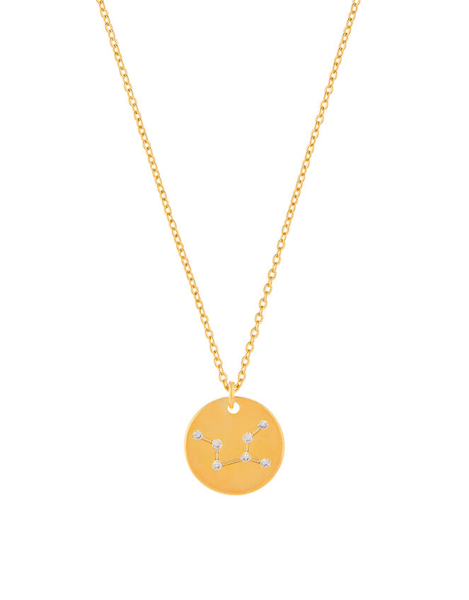Gold-Plated Constellation Necklace - Virgo, , large