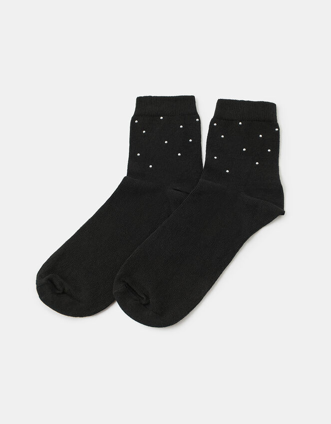 Studded Ankle Socks, , large