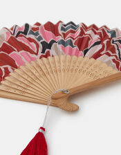 Abstract Print Foldable Fan, , large