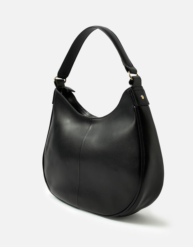 Scoop Leather Shoulder Bag, , large