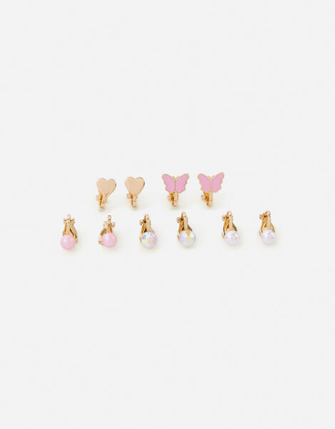 Girls Garden Pretty Clip-On Earring Multipack, , large