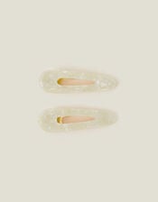 2-Pack Pearly Resin Hair Clips, , large