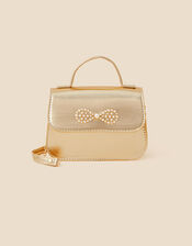 Kids Pearl Bow Bag, , large