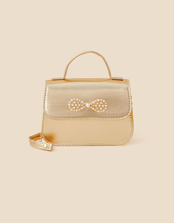 Kids Pearl Bow Bag, , large
