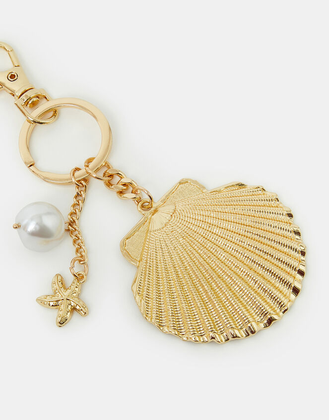 Shell Keyring Gold, , large