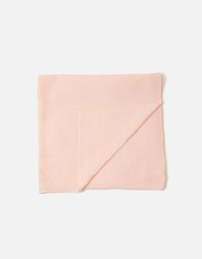Glitter Pleat Scarf, Pink (PALE PINK), large