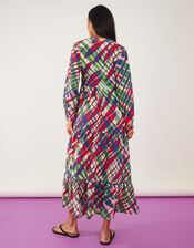Abstract Leaf Tiered Dress, Multi (BRIGHTS-MULTI), large