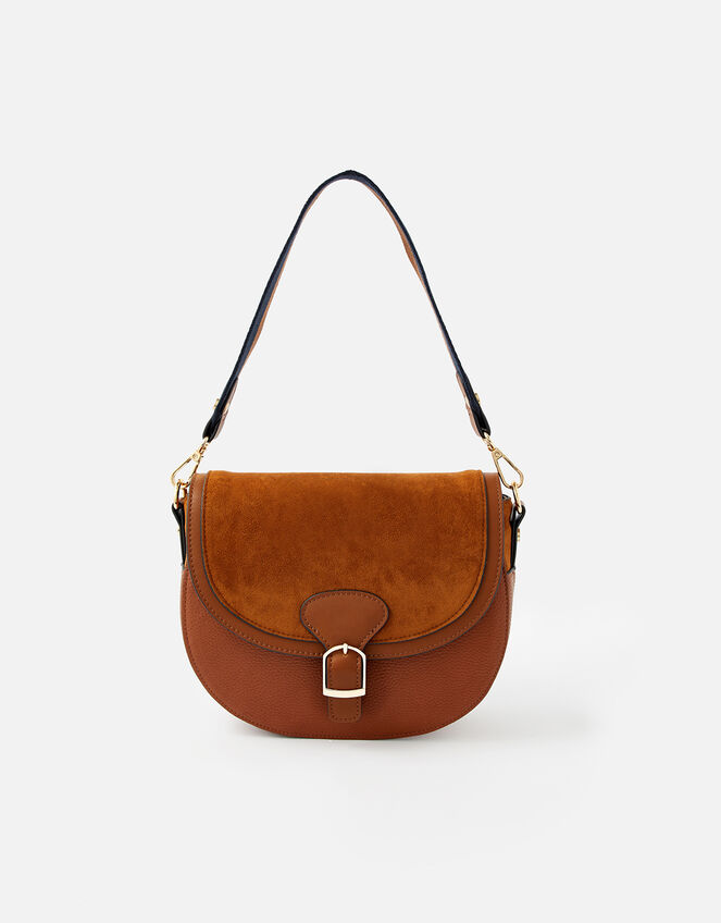 Nicola Saddle Cross-Body Bag , , large