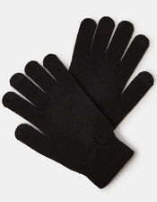Super-Stretchy Touchscreen Gloves, Black (BLACK), large