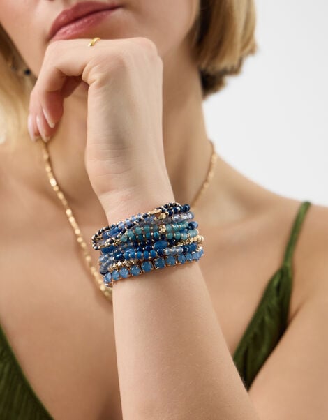 11-Pack Bead Stretch Bracelets, , large