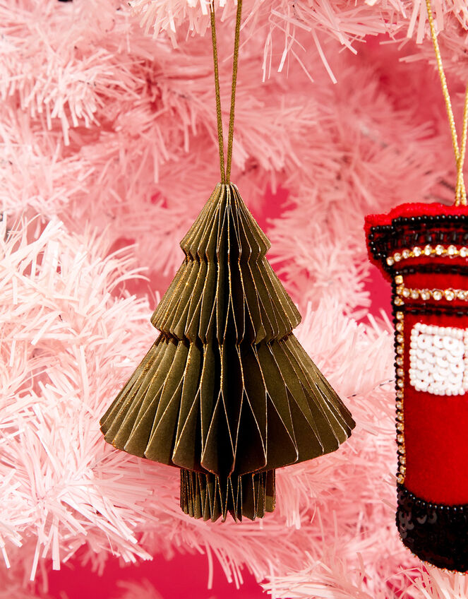 Paper Tree Decoration, Green (GREEN), large