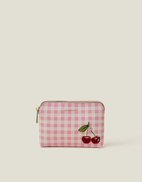 Embroidered Cherry Coin Purse, , large