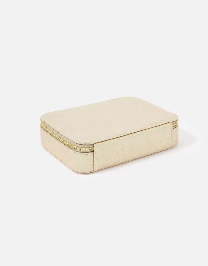 Josie Croc Jewellery Box, Gold (GOLD), large