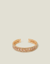 Diamante Stretch Cuff Bracelet, , large